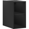 Mexen Box-A nyitott szekrény, polccal, 25 cm, fekete matt - 91AX2-0250-470-0-71