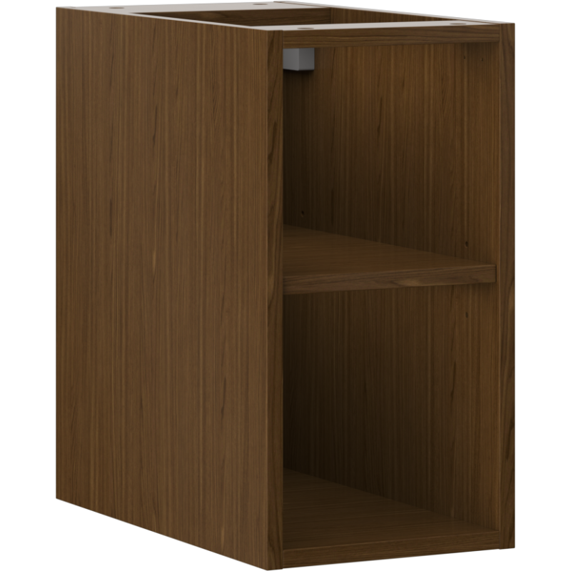 Mexen Box-A nyitott szekrény polccal 25 cm, dió - 91AX2-0250-470-0-86