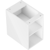 Mexen Box-A nyitott szekrény polccal 30 cm, fehér fényes - 91AX2-0300-470-0-00