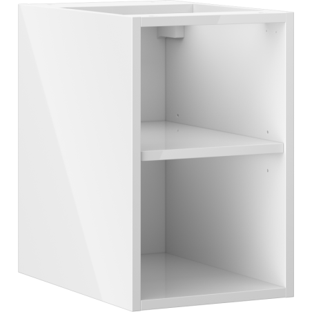 Mexen Box-A nyitott szekrény polccal 30 cm, fehér fényes - 91AX2-0300-470-0-00