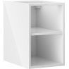 Mexen Box-A dulap deschis cu raft 30 cm, alb lucios - 91AX2-0300-470-0-00