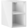 Mexen Box-A nyitott szekrény polccal 30 cm, fehér fényes - 91AX2-0300-470-0-00