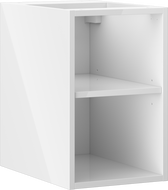 Mexen Box-A nyitott szekrény polccal, 30 cm, fényes fehér - 91AX2-0300-470-0-00