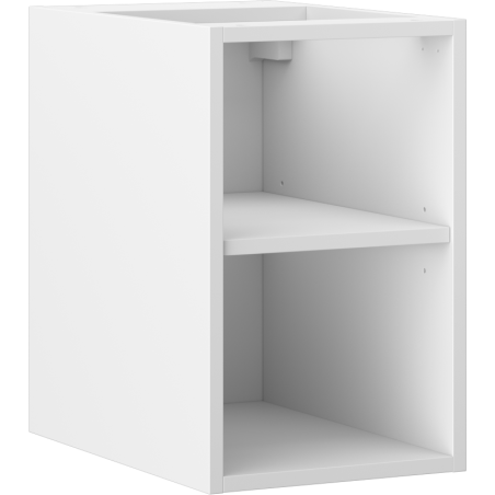Mexen Box-A nyitott szekrény, 30 cm-es polccal, matt fehér - 91AX2-0300-470-0-01