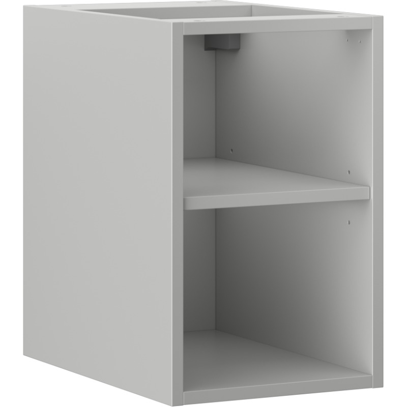 Mexen Box-A nyitott szekrény polccal 30 cm, szürke matt - 91AX2-0300-470-0-62