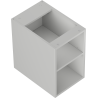 Mexen Box-A nyitott szekrény polccal 30 cm, szürke matt - 91AX2-0300-470-0-62
