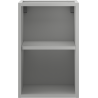 Mexen Box-A nyitott szekrény polccal 30 cm, szürke matt - 91AX2-0300-470-0-62