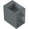 Mexen Box-A nyitott szekrény polccal 30 cm, grafit matt - 91AX2-0300-470-0-66