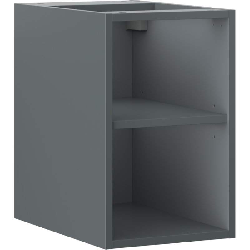 Mexen Box-A nyitott szekrény polccal 30 cm, grafit matt - 91AX2-0300-470-0-66