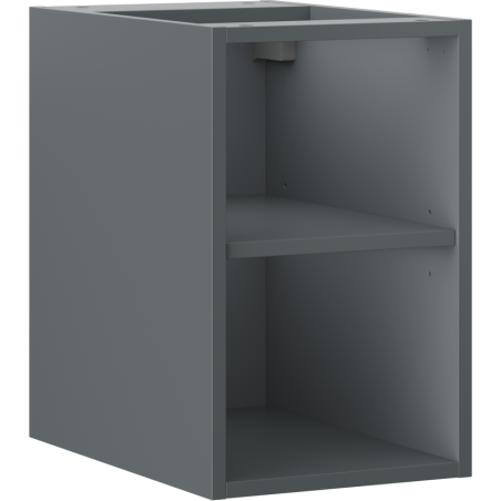 Mexen Box-A nyitott szekrény polccal 30 cm, grafit matt - 91AX2-0300-470-0-66