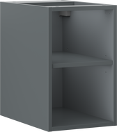 Mexen Box-A nyitott szekrény polccal 30 cm, grafit matt - 91AX2-0300-470-0-66
