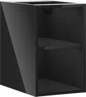 Mexen Box-A dulap deschis cu raft 30 cm, negru lucios - 91AX2-0300-470-0-70