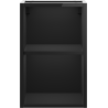 Mexen Box-A nyitott szekrény polccal 30 cm, fekete fényes - 91AX2-0300-470-0-70