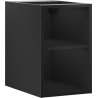 Mexen Box-A nyitott szekrény polccal, 30 cm, fekete matt - 91AX2-0300-470-0-71