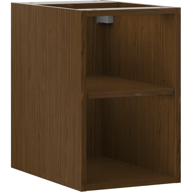 Mexen Box-A nyitott szekrény polccal 30 cm, dió - 91AX2-0300-470-0-86