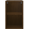 Mexen Box-A nyitott szekrény polccal 30 cm, dió - 91AX2-0300-470-0-86