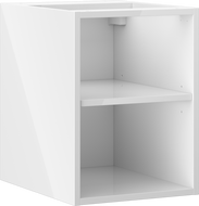 Mexen Box-A dulap deschis cu raft de 35 cm, alb lucios - 91AX2-0350-470-0-00