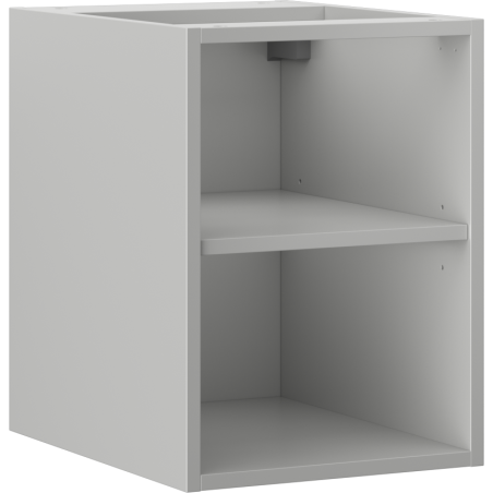 Mexen Box-A nyitott szekrény polccal 35 cm, szürke matt - 91AX2-0350-470-0-62