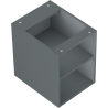 Mexen Box-A dulap deschis cu raft 35 cm, grafit mat - 91AX2-0350-470-0-66