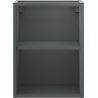 Mexen Box-A nyitott szekrény polccal 35 cm, grafit matt - 91AX2-0350-470-0-66