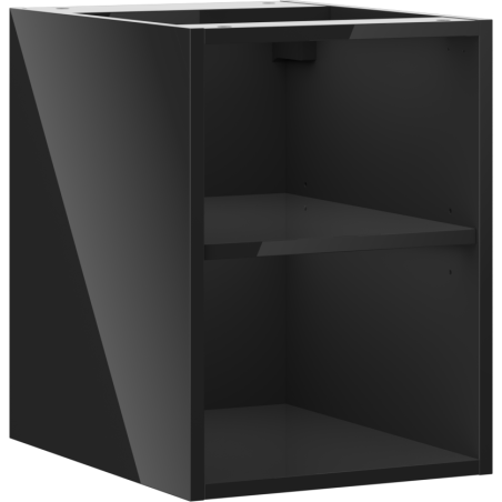 Mexen Box-A dulap deschis cu raft 35 cm, negru lucios - 91AX2-0350-470-0-70