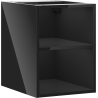 Mexen Box-A dulap deschis cu raft 35 cm, negru lucios - 91AX2-0350-470-0-70