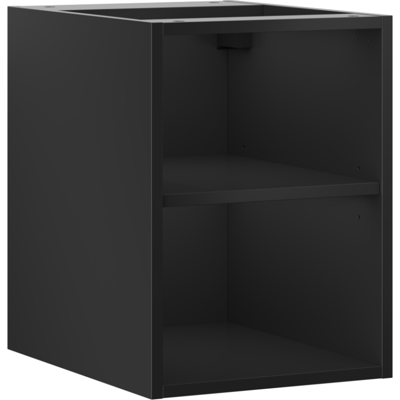 Mexen Box-A nyitott szekrény 35 cm-es polccal, fekete matt - 91AX2-0350-470-0-71