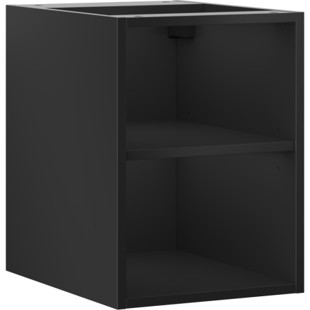 Mexen Box-A nyitott szekrény 35 cm-es polccal, fekete matt - 91AX2-0350-470-0-71