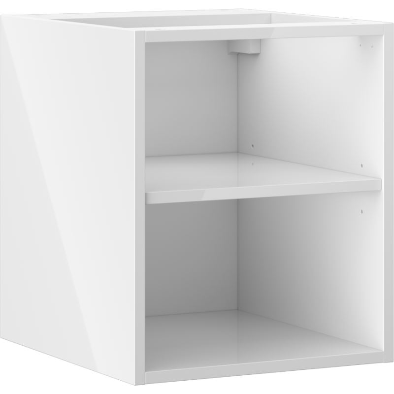 Mexen Box-A nyitott szekrény polccal 35 cm, fehér fényes - 91AX2-0400-470-0-00