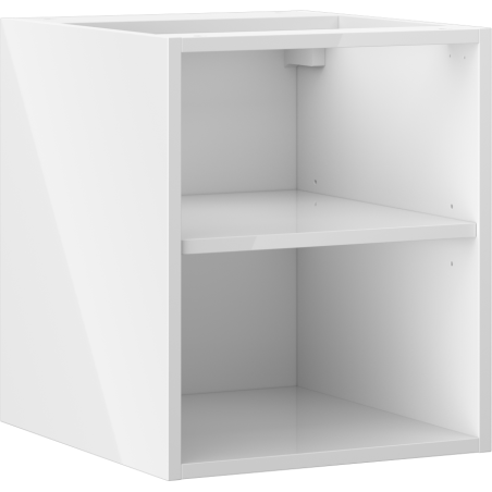 Mexen Box-A dulap deschis cu raft 40 cm, luciu alb - 91AX2-0400-470-0-00