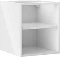 Mexen Box-A dulap deschis cu raft 35 cm, alb lucios - 91AX2-0400-470-0-00