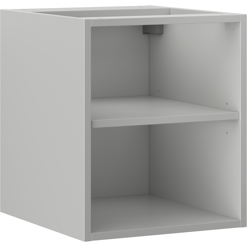 Mexen Box-A nyitott szekrény polccal 40 cm, szürke matt - 91AX2-0400-470-0-62