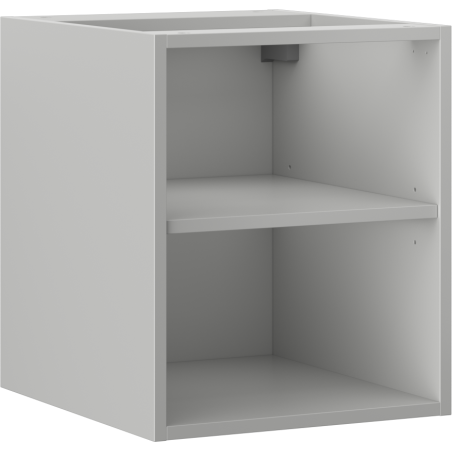 Mexen Box-A nyitott szekrény polccal 40 cm, szürke matt - 91AX2-0400-470-0-62