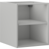 Mexen Box-A nyitott szekrény polccal 40 cm, szürke matt - 91AX2-0400-470-0-62