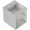 Mexen Box-A nyitott szekrény polccal 40 cm, szürke matt - 91AX2-0400-470-0-62