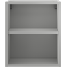 Mexen Box-A nyitott szekrény polccal 40 cm, szürke matt - 91AX2-0400-470-0-62