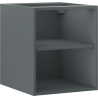 Mexen Box-A dulap deschis cu raft de 40 cm, grafit mat - 91AX2-0400-470-0-66