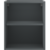 Mexen Box-A dulap deschis cu raft de 40 cm, grafit mat - 91AX2-0400-470-0-66