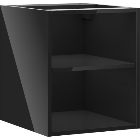 Mexen Box-A dulap deschis cu raft 40 cm, lucios negru - 91AX2-0400-470-0-70