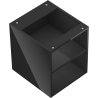 Mexen Box-A nyitott szekrény polccal 40 cm, fekete fényes - 91AX2-0400-470-0-70