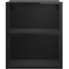 Mexen Box-A dulap deschis cu raft 40 cm, lucios negru - 91AX2-0400-470-0-70