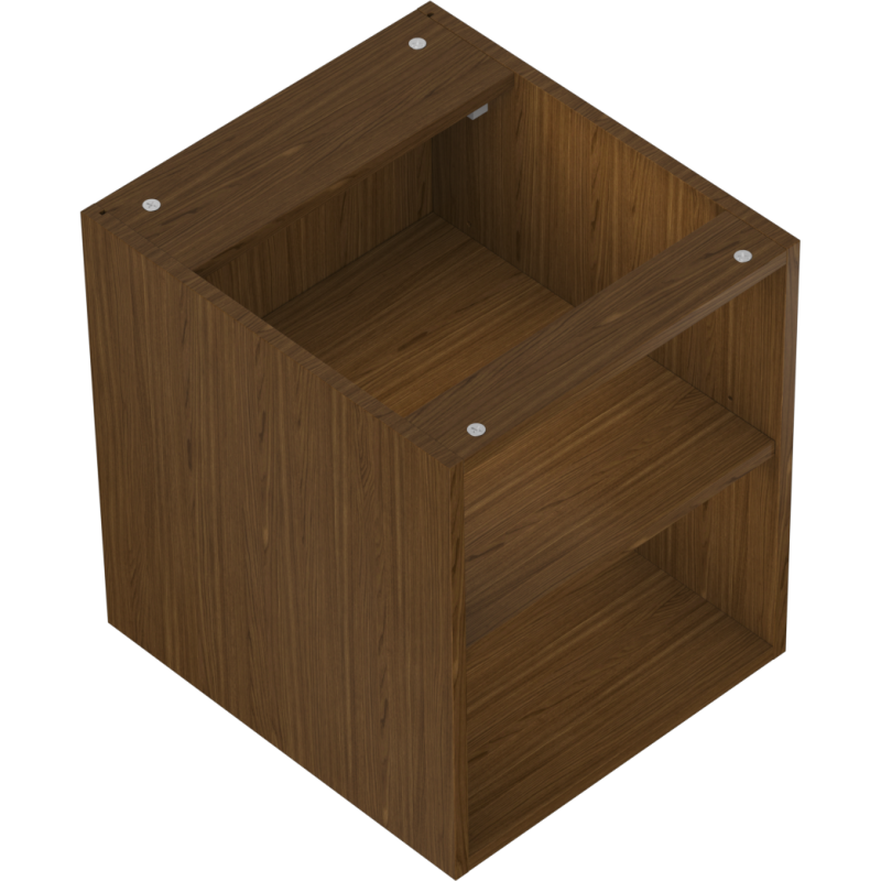 Mexen Box-A nyitott szekrény polccal 40 cm, dió - 91AX2-0400-470-0-86