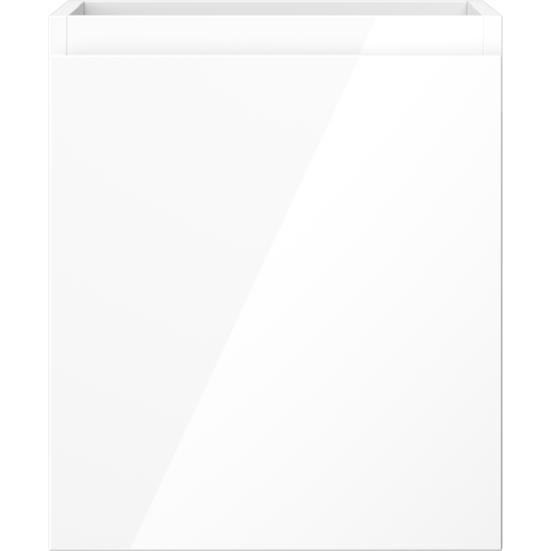 Mexen Orio fürdőszobai szekrény mosdó alá, 40 cm, 1 fiók, fehér fényes - 91A10-04047-1-BF00