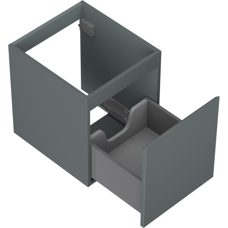 Mexen Orio dulap baie pentru chiuvetă 40 cm, 1 sertar, grafit mat - 91A10-04047-1-BF66