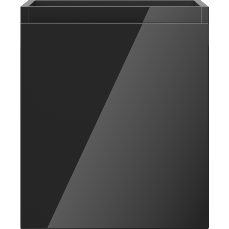 Mexen Orio 40 cm-es mosdó alatti fürdőszobaszekrény, 1 fiók, fekete fényes - 91A10-04047-1-BF70