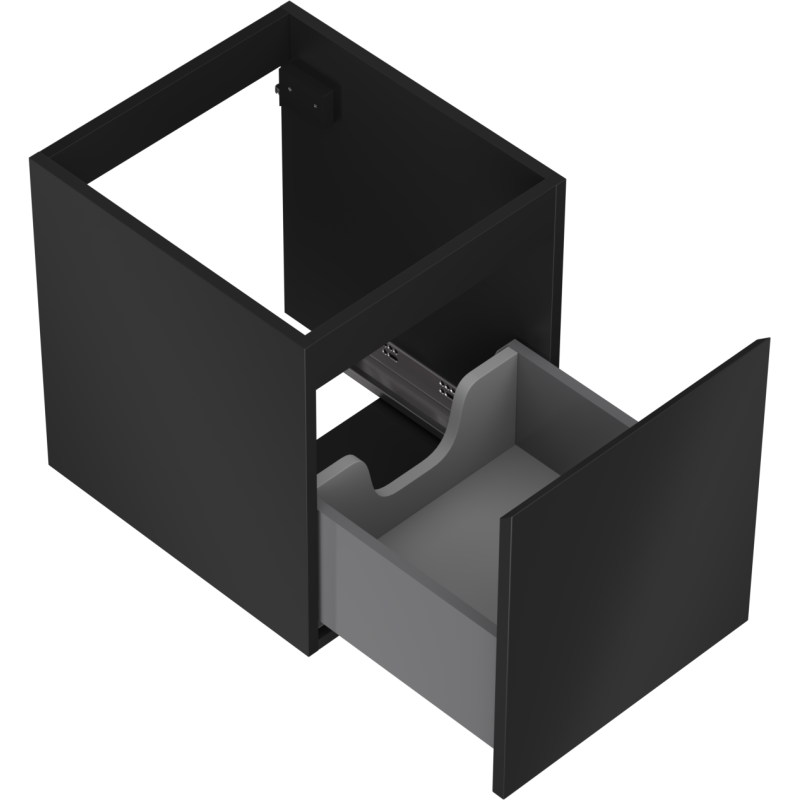 Mexen Orio dulap baie pentru chiuvetă 40 cm, 1 sertar, negru mat - 91A10-04047-1-BF71