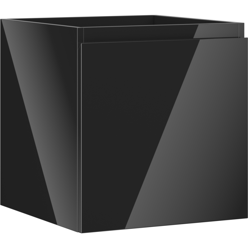 Mexen Orio dulap lavoar baie 45 cm, 1 sertar, negru lucios - 91A10-04547-1-BF70