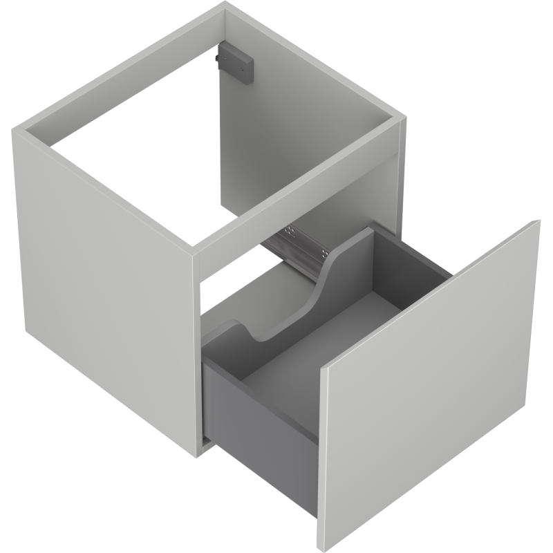 Mexen Orio fürdőszobai alsószekrény 50 cm, 1 fiók, szürke matt - 91A10-05047-1-BF62
