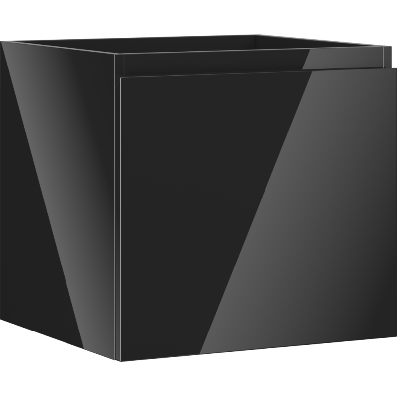 Mexen Orio fürdőszobai mosdó alatti szekrény 50 cm, 1 fiók, fekete fényes - 91A10-05047-1-BF70