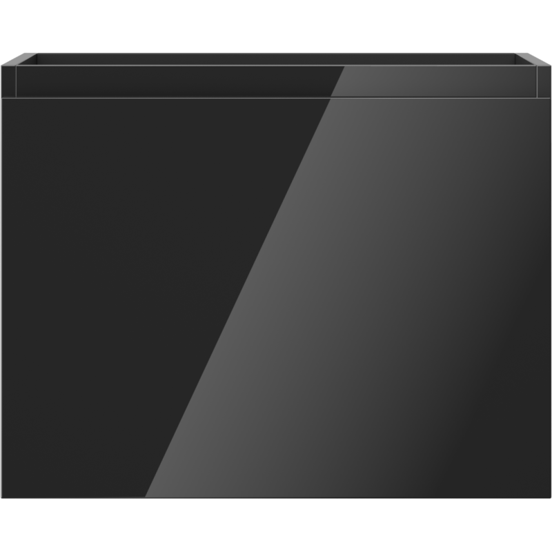 Mexen Orio fürdőszobai szekrény mosdó alá, 60 cm, 1 fiók, fekete fényes - 91A10-06047-1-BF70